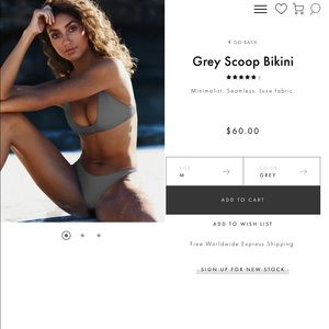 Ark Swimwear Bikini Top NIB